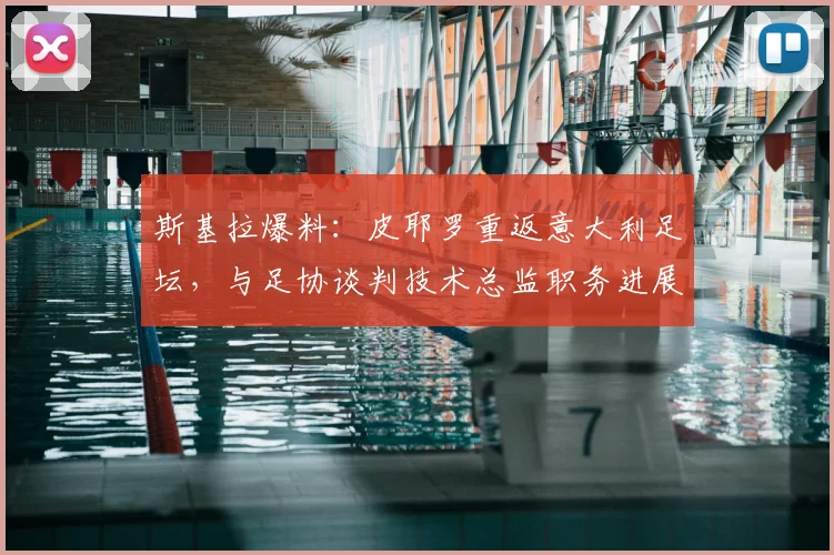 斯基拉爆料：皮耶罗重返意大利足坛，与足协谈判技术总监职务进展